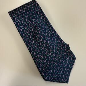 Hermes Silk Floral Tie